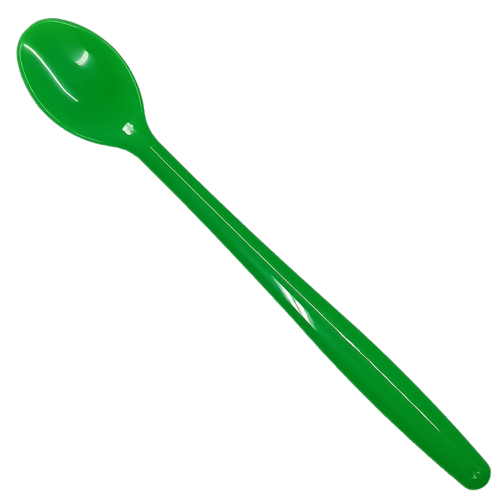 COLHER LONGA 18CM VERDE 50UN STRAWPLAST [CF10]