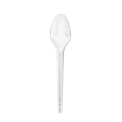 COLHER REFEIÇÃO 16CM CRISTAL 50UN STRAWPLAST [CF20]