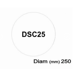 BASE CIRCULAR PIZZA ISOPOR D25 25CM 400UN FIBRAFORM